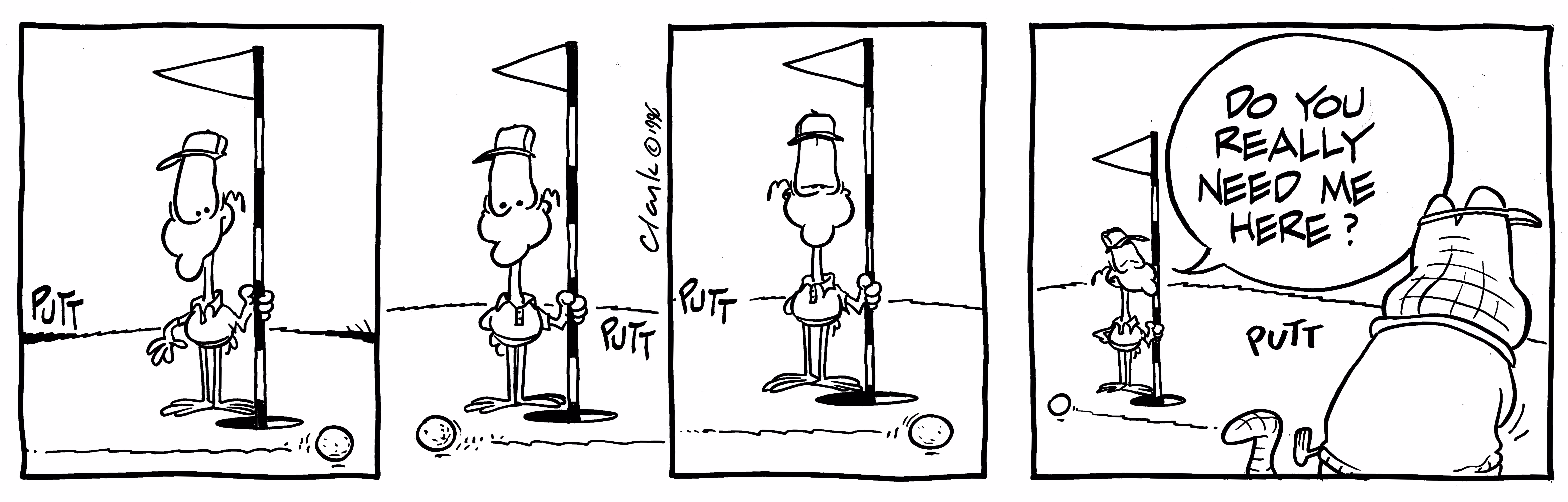 Golf at its Best Vintage Cartoon